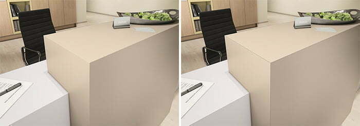 Laminati sa jezgrom u boji i laminat sa klasičnim crnim presekom