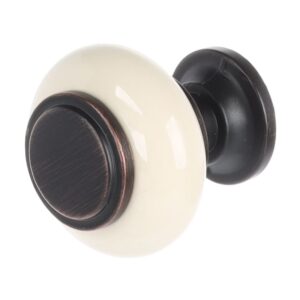 Ručica za nameštaj-dugme Hranipex antik/porcelan XR22 Riex 3400831