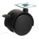 Pvc točkić za nameštaj Hranipex crni Fi50sa pločicom i kočnicom GT05 Riex 3407152