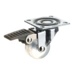 Transparentni točkić za nameštaj Hranipex FI35 sa pločicom i kočnicom 3407182