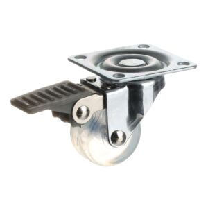 Transparentni točkić za nameštaj Hranipex FI35 sa pločicom i kočnicom 3407182