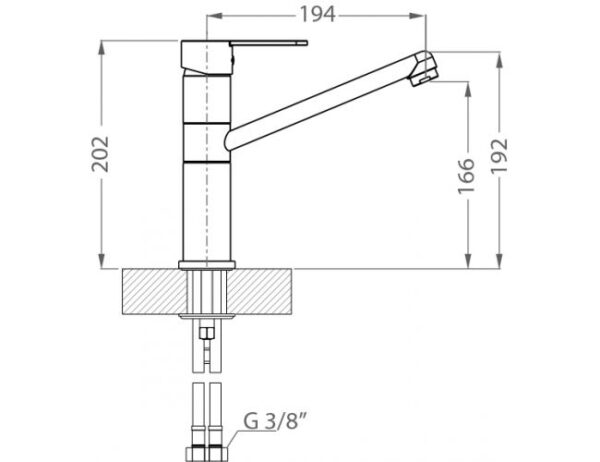 Slavina za sudoperu Alveus AM 130 G11-CHR VA 3412135_01
