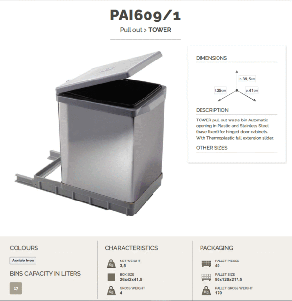 Kanta Elletipi Klizna-Ugradna inox H26/17L Tower 3413013_1