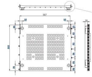 Baza za frižiderski element Volpato 3414007_02