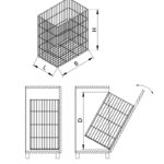 Korpa za veš Morando bela za element 30cm 3414032