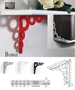 Nosač police Bolis beli 18cm Booble 3420018