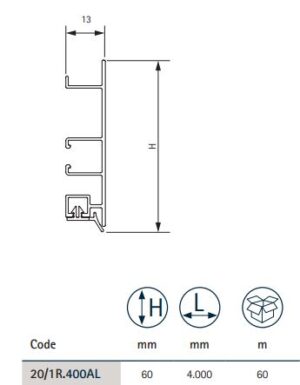 Sokla Volpato alu mat 6cm/4m Mod.20 3421016_02