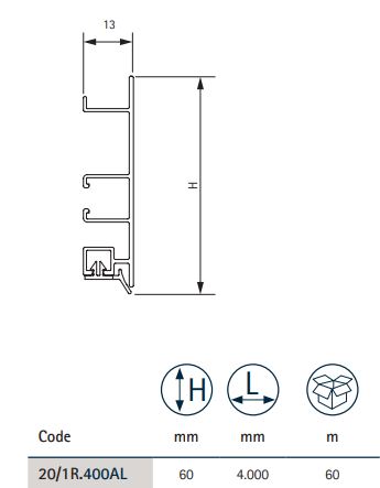 Sokla Volpato alu mat 6cm/4m Mod.20 3421016_02