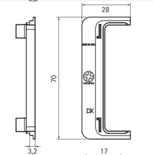 Gola Clap 3.9-set spoljnih kapica Volpato sivi 3421083_02