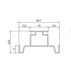 Gola profil 1.5 vertikala Volpato alu mat 4,7m 3421092_02
