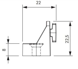 Gola set za fiksiranje vertikalnih profila Volpato 3421158_02