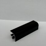 Ugao sokle Volpato alu crna 10cm 3421203