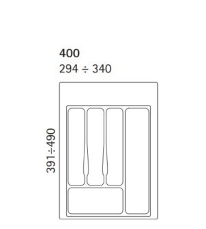 Klaser za escajg Volpato beli 40cm 3422140_02