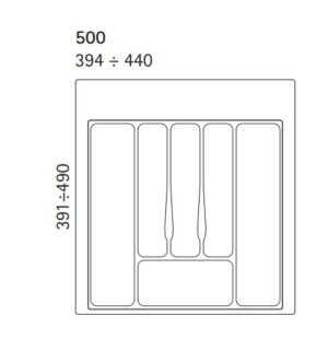 Klaser za escajg Volpato beli 50cm 3422141_02