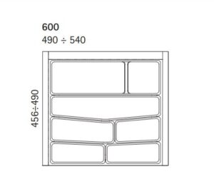 Klaser za escajg Volpato beli 60cmNew 3422235_02