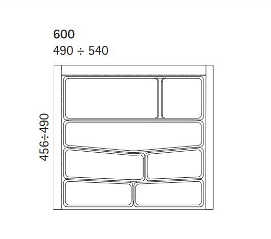 Klaser za escajg Volpato beli 60cmNew 3422235_02