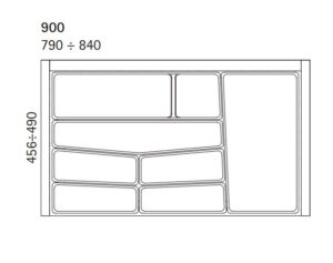 Klaser za escajg Volpato beli 90cmNew 3422236_02