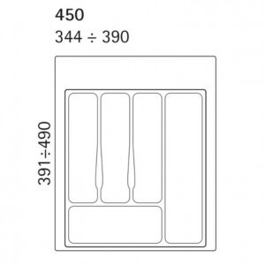 Klaser za escajg Volpato beli 45cm 3422284_02