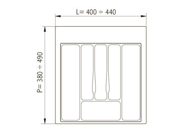 Klaser za escajg Volpato sivi 55cm 3422336_02