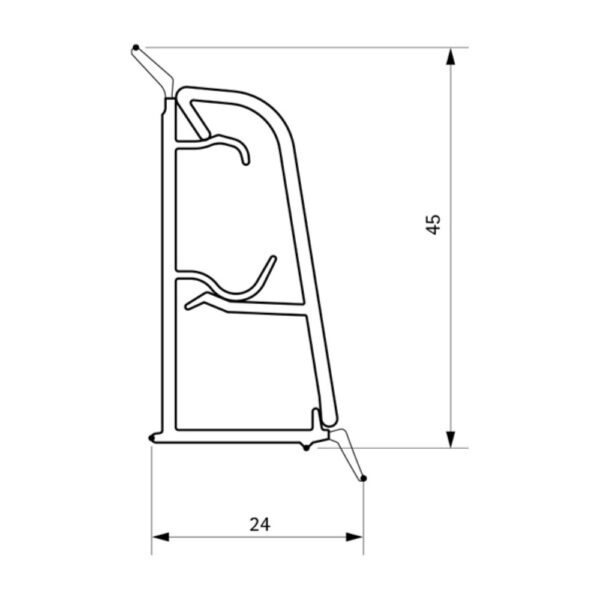 Diht lajsna Volpato 4m Mod.53 pvc 0575 3421226_2