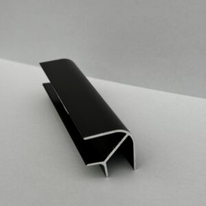 Ugao sokle Volpato alu crna 10cm 3421203