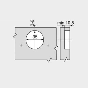 Šarka za nameštaj Blum koleno 100° Clip 3401604_02