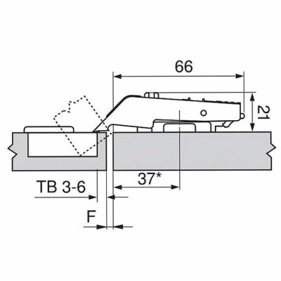 Šarka Clip top Međušarka Blum,Aventos Hf 3402064_01